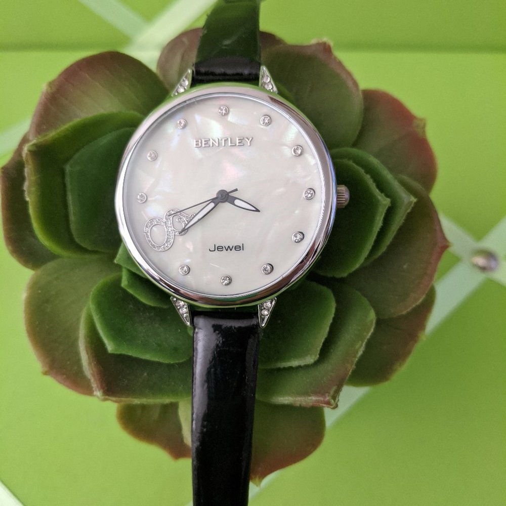 Bentley Pearlescent-Faced Jewel-Quartz Watch